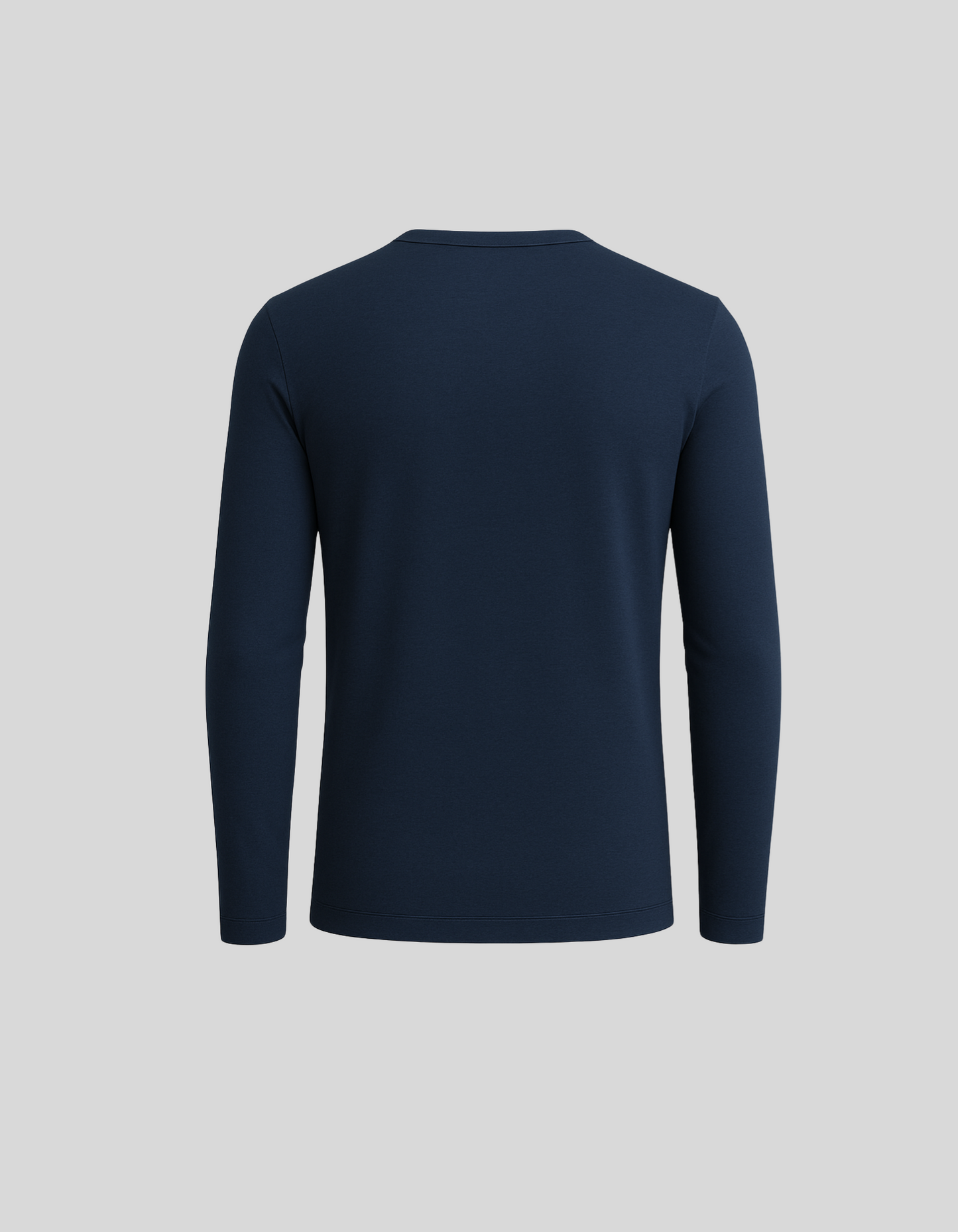 ETHEREAL SLIM LONG SLEEVES HENLEY / NAVY BLUE