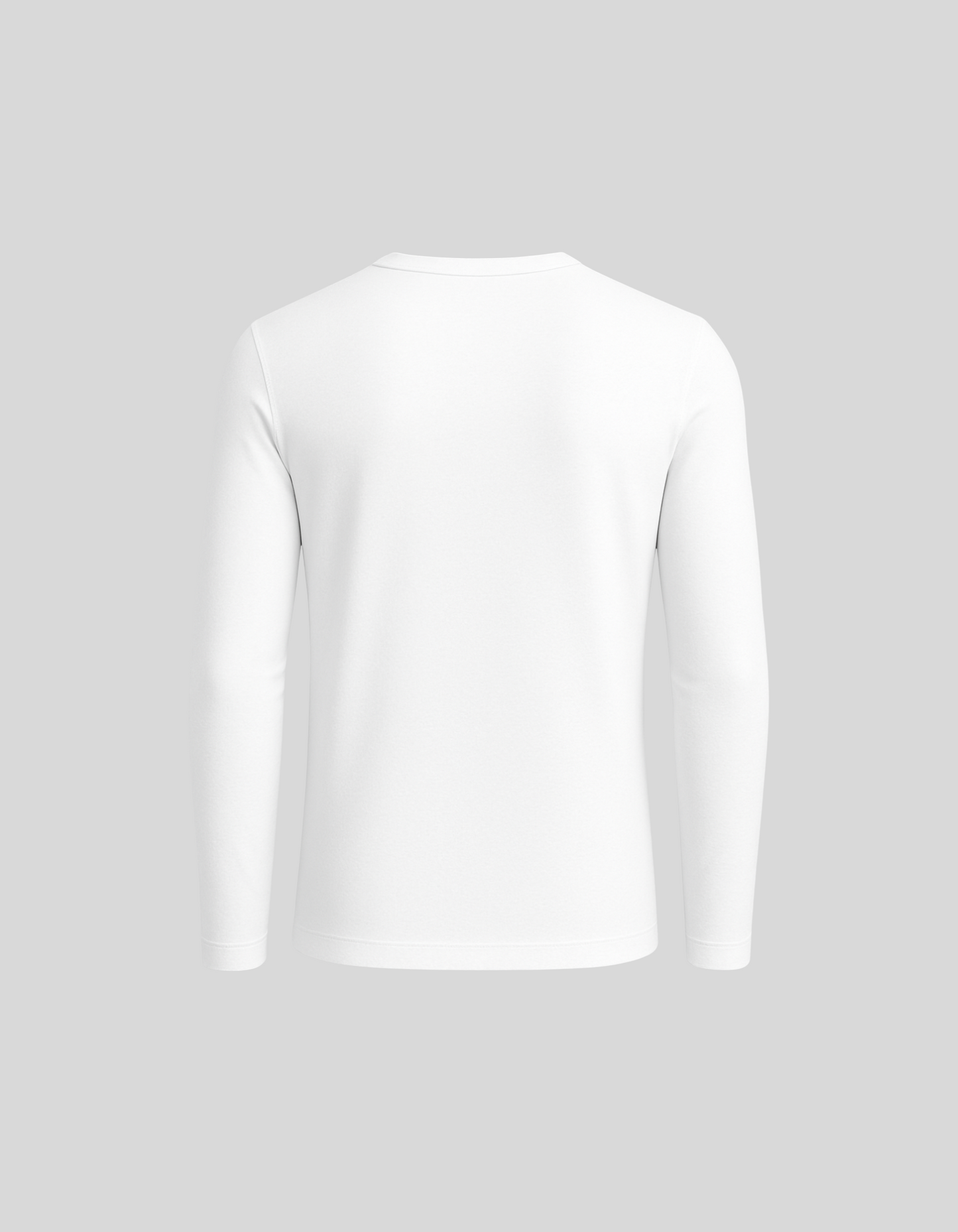 ETHEREAL SLIM LONG SLEEVES HENLEY / WHITE