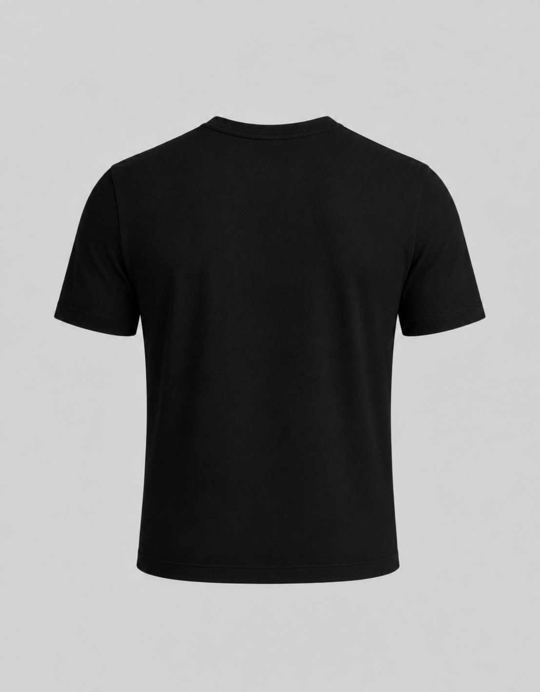 ETHEREAL SLIM CROPPED HALF SLEEVES HENLEY/ BLACK
