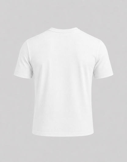 ETHEREAL SLIM CROPPED HALF SLEEVES HENLEY/ WHITE