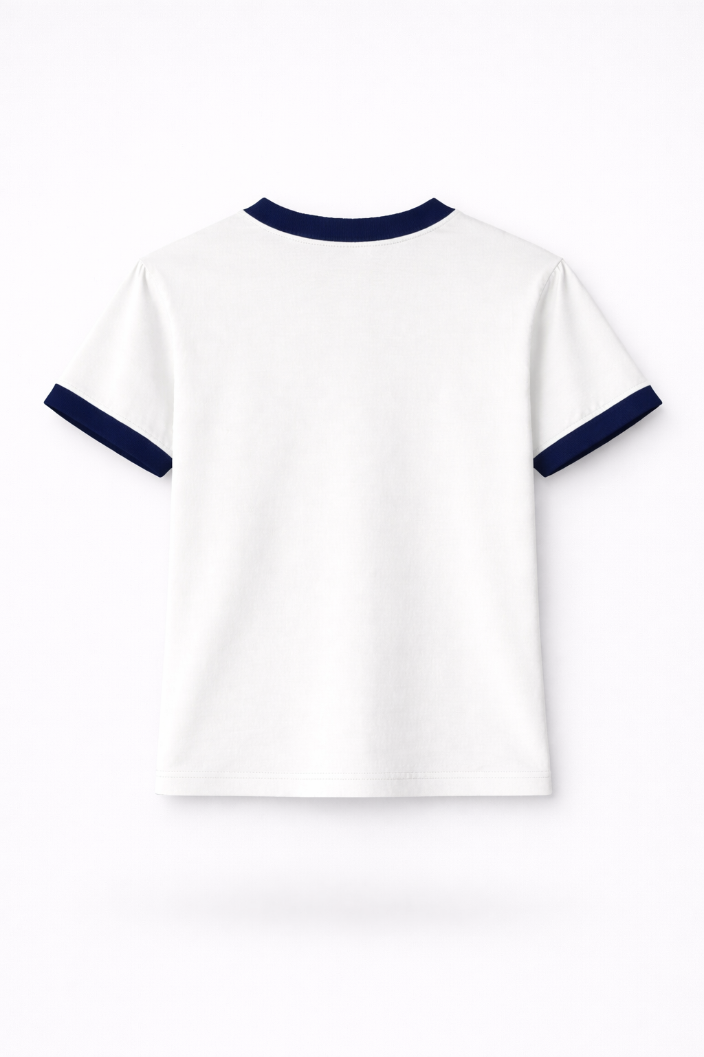 STOCKHOLM CROPPED RINGER TEE / WHITE