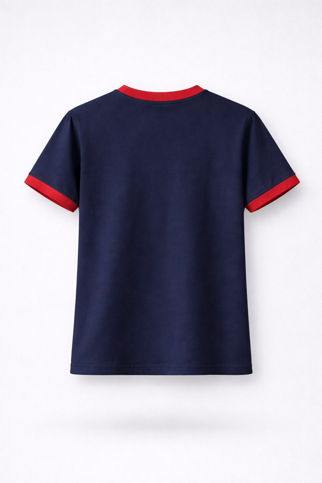 STOCKHOLM CROPPED RINGER TEE / NAVY